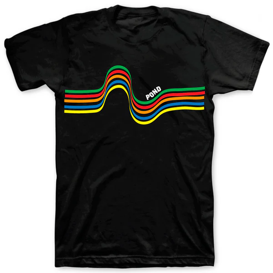 Black ‘Rainbow wave’ tee